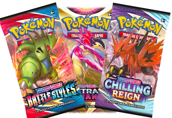 100 Random Pokemon SWSH&SV Booster Packs (EN)