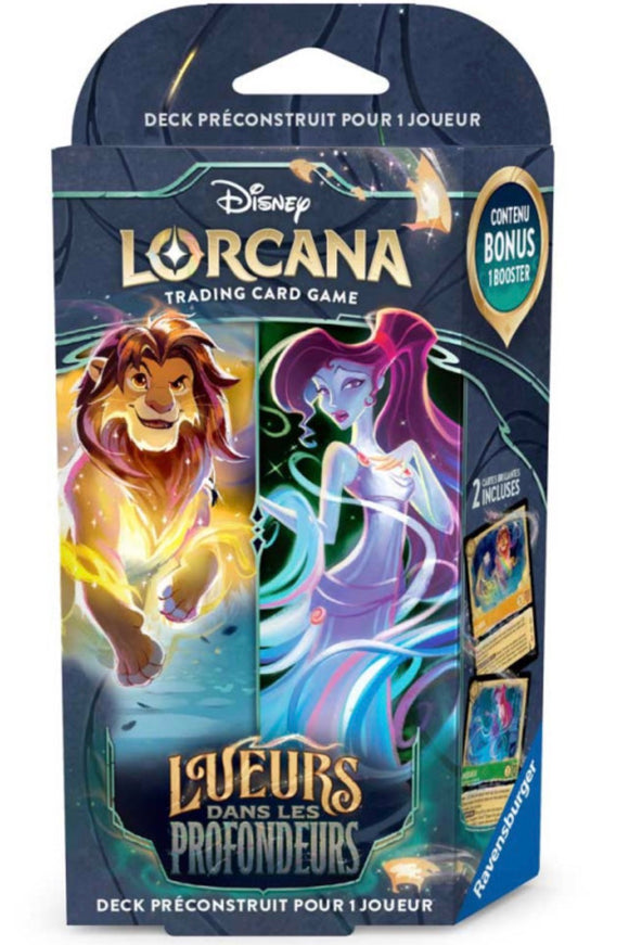 Disney Lorcana TCG Lueurs dans les profondeurs (Set 10) Starter Deck Amber/Emrald (FR) - Pokecard Store