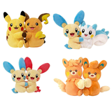 Pokémon Cheek Nuzzling Plush Toy & Card Display Gift Set (CN) - Pokecard Store