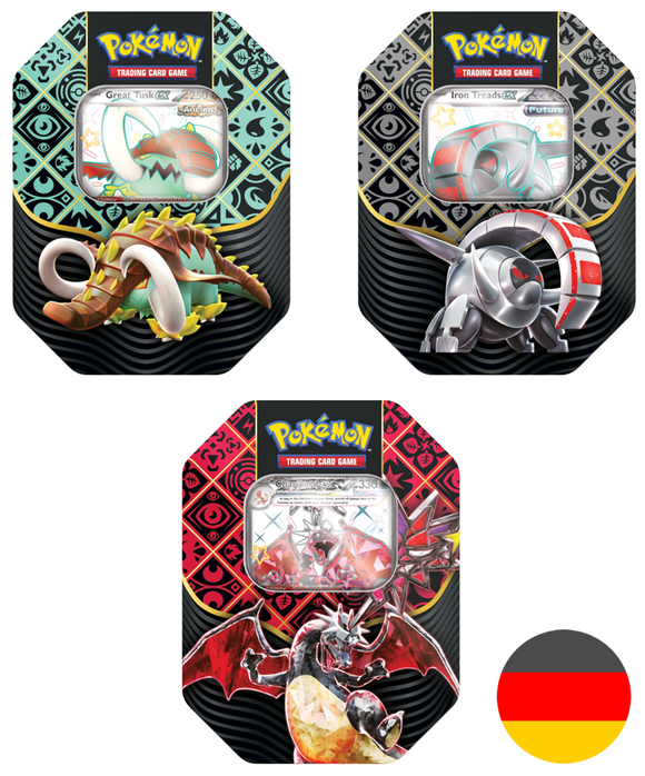 Pokemon Paldea's Fates Tin Set (DE) - Pokecard Store