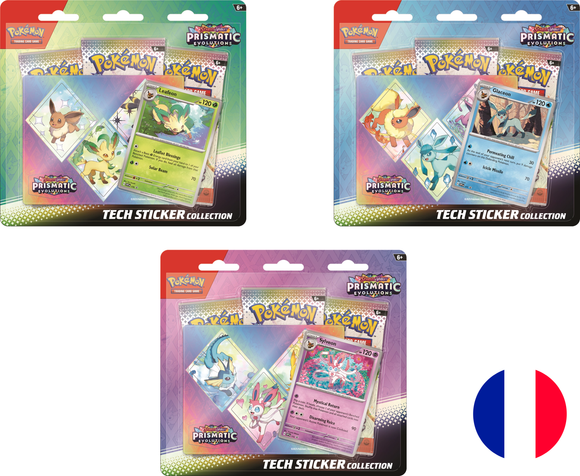 Preorder Pokemon Evolutions Prismatiques Tech Sticker Collection Set (FR) - Pokecard Store