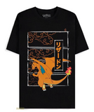 Pokemon T-Shirt Charizard Outline Men's (Size M) - Pokecard Store