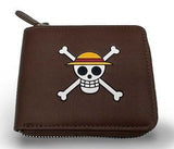 One Piece Wallet Zip Skull