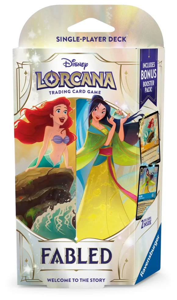 Disney Lorcana TCG Fabled (Set 9) Amber/Sapphire Starter Deck (EN) - Pokecard Store