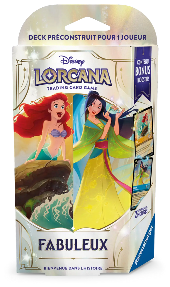 Disney Lorcana TCG Fabuleux (Set 9) Ambre/Saphir Starter Deck (FR) - Pokecard Store