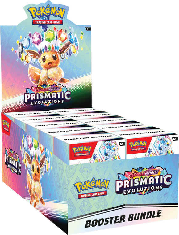 Preorder Pokemon Prismatic Evolutions Booster Bundle Display (EN) - Pokecard Store