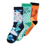 Pokemon Socks 3-Pack Crew (Unisex) 39-42 - Pokecard Store