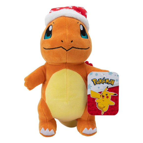 Pokémon Winter Glumanda plush figure with Christmas hat (20 cm) - Pokecard Store