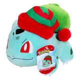 Pokémon Winter Bisasam plush figure with Christmas hat (20 cm) - Pokecard Store