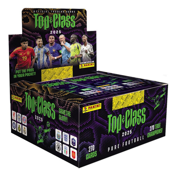 Panini FIFA Top Class 2025 Trading Cards Flow Packs Display (EN) - Pokecard Store