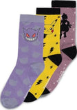 Lot de 3 paires de chaussettes Pokémon Crew (unisexe) 43-46 - Pokecard Store