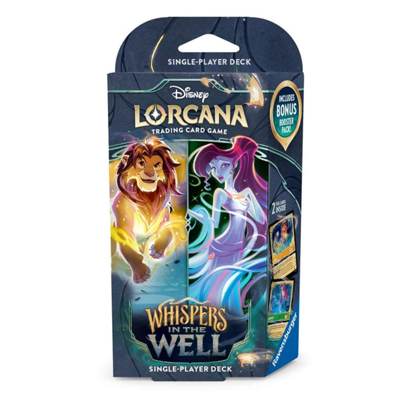 Précommande Disney Lorcana TCG Whispers in the Well (Set 10) Starter Deck Amber/Emrald (EN) - Pokecard Store