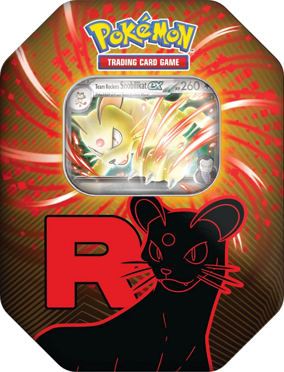 Preorder Pokemon Fall Ex Tin Team Rocket Snobilikat (DE) - Pokecard Store