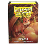 Dragon Shield Standard Matte Dual Sleeves Peach Piip (100 Sleeves) - Pokecard Store