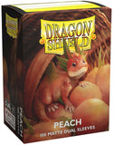 Dragon Shield Standard Matte Dual Sleeves Peach Piip (100 Sleeves) - Pokecard Store
