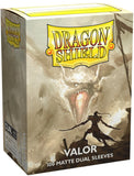 Dragon Shield Standard size Matte Dual Sleeves Valor (100 Sleeves) - Pokecard Store