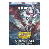 Dragon Shield Standard Matte Dual Sleeves Cobalt & Silver (100 Sleeves) - Pokecard Store