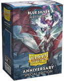 Dragon Shield Standard Matte Dual Sleeves Cobalt & Silver (100 Sleeves) - Pokecard Store
