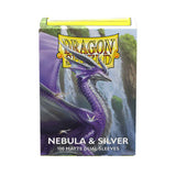 Dragon Shield Standard size Matte Dual Nebula & Silver (100 Sleeves) - Pokecard Store