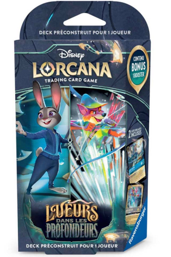 Disney Lorcana TCG Lueurs dans les profondeurs (Set 10) Starter Deck Sapphire/Steel (FR) - Pokecard Store