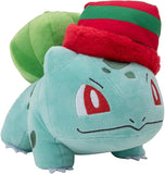 Pokémon Plüschfigur Winter Bisasam mit Weihnachtsmütze (20 cm) - Pokecard Store