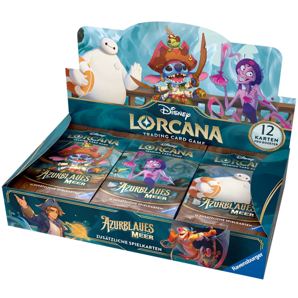 Disney Lorcana TCG Azurblaues Meer (Set 6) Booster Box (DE) - Pokecard Store