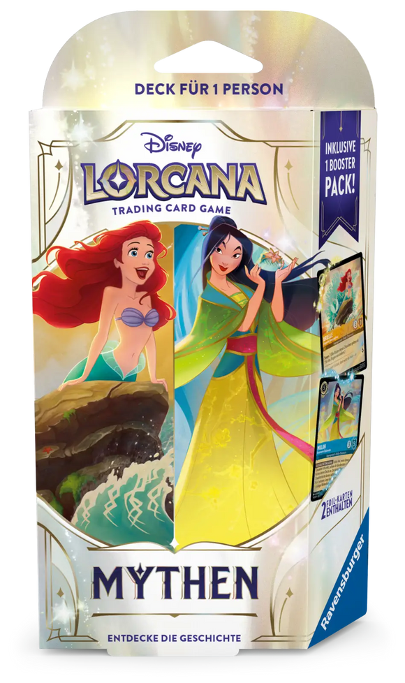 Disney Lorcana TCG Mythen (Set 9) Bernstein/Saphir Starter Deck (DE) - Pokecard Store