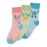 Pokémon Socken 3er-Pack Evoli Evolution 3.0 (Unisex) 35-38 - Pokecard Store