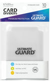 Ultimate Guard Card Dividers Standard Size Transparent (10)